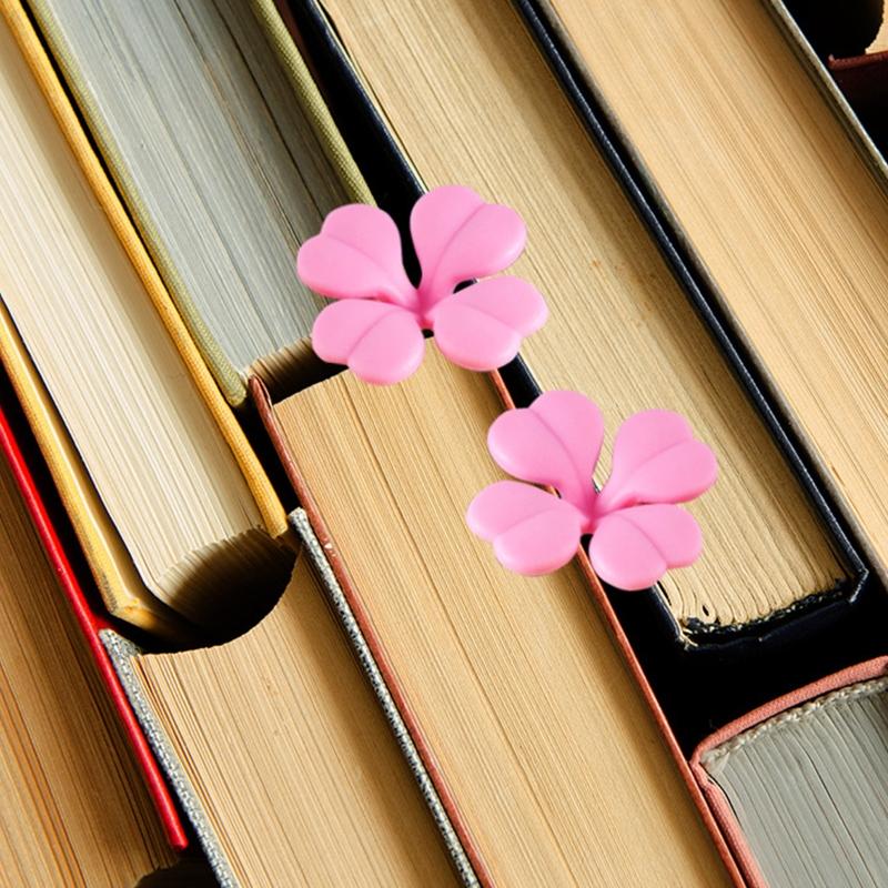 Mini Clover Book Page Marker Stationery for Teachers Students Classroom Rewards