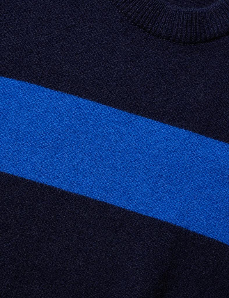 NAMERCLOTHING Fisherman Wool Sweater Navy