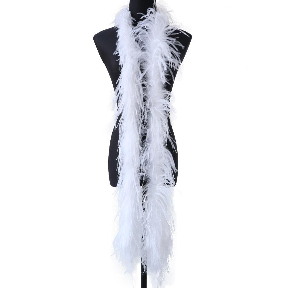 South African Ostrich Hair Top Performance Dress Raw Material Feather Top Diy Hat Scarf Down 2 Meters