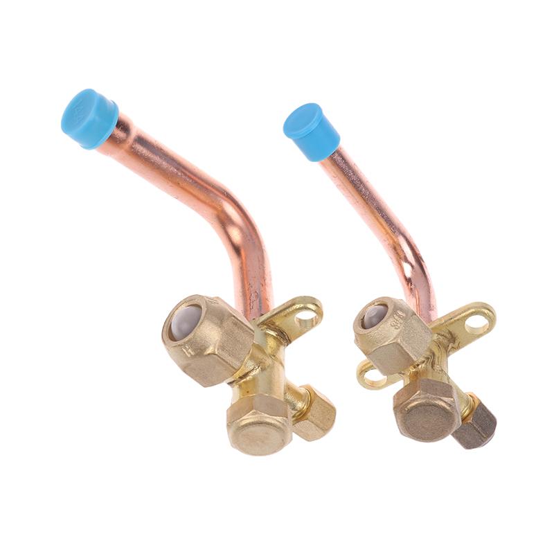 Rett Albue 90 Grader Kobling 1/4" 3/8" 1/2" Yd Kobberrør 3 Veier Vinkel Stoppventil Kobling Klimaanlegg
