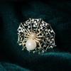 Bo Xin Yun Crystal Spider Brooch: Rotatable, Cute Korean Fashion Jacket Accessory Pin