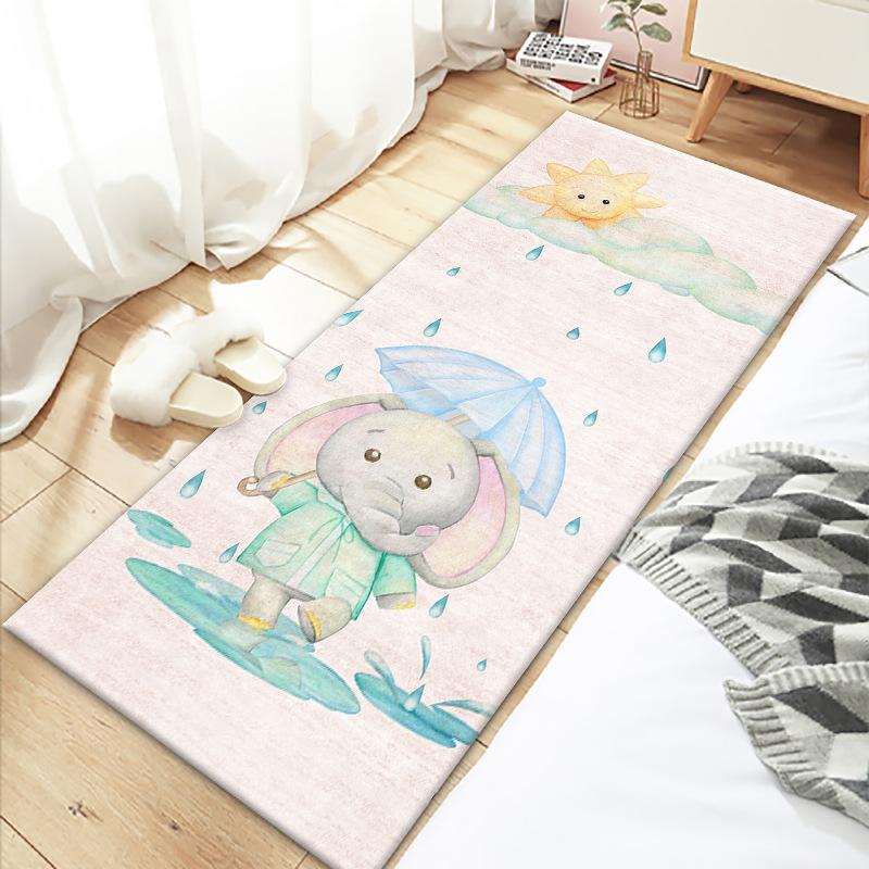 Bedroom Bedside Carpet Cute Room Underbed Floor Mat Small Carpet Long Strip Home Mat