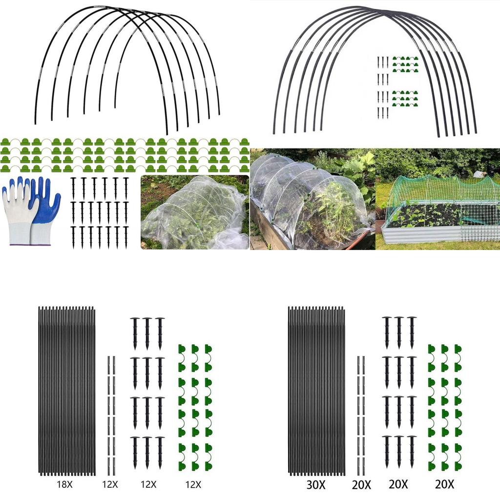 Gartenpflanzen-Rankbogen mit Fiberglas-Stäben und Insektenschutz für Heim-Gartenfreunde