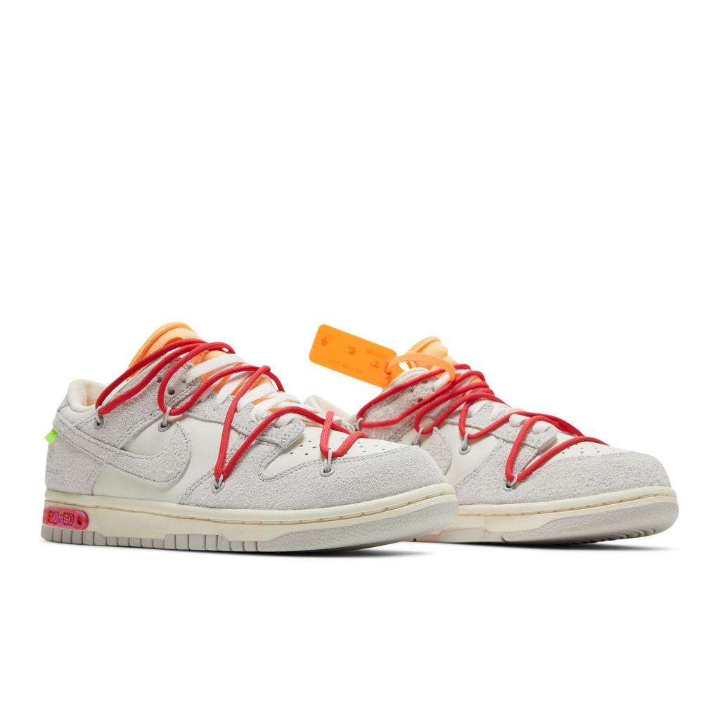 Nike Dunk Low 'Lot 40 of 50' (Unisex) Sail / Neutral Grey / Global Red Skateboard Shoes DJ0950 103