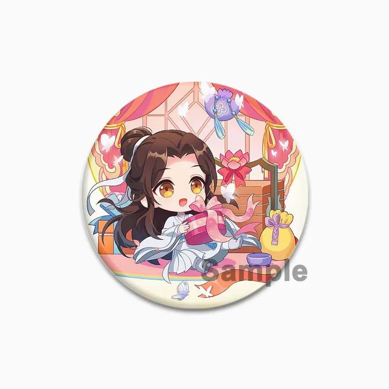 32/44/58mm Heaven Official's Blessing Anstecker Huacheng Xie Lian Anime Broschen Handgemachte Niedliche Emaille-Pins für Kragen Kleidung Schmuck 44/58mm