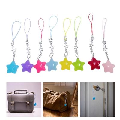 Crystal Beads Tassel Phone Chain Five-Pointed Star Phone Pendant  Earring Necklace Material