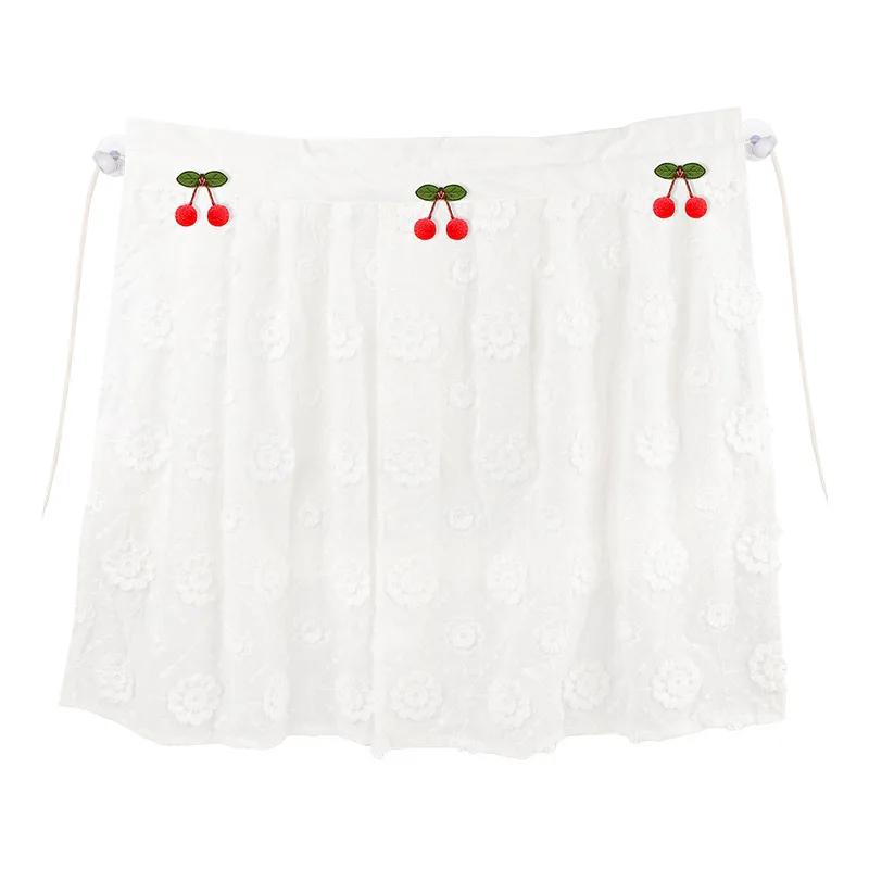 Summer Embroidery Car Sunshade Cover Trim Kids Travel Privacy Protector Curtain Suction Cup Side Window Sun Protection Thermal