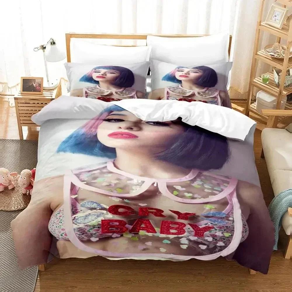 3D-Druck Sängerin Melanie Martinez Bettwäsche-Set Bedrucktes Bettwäsche-Set Mit Kissenbezug Bettbezug Weich Queen King Size Bettwäsche Zuhause