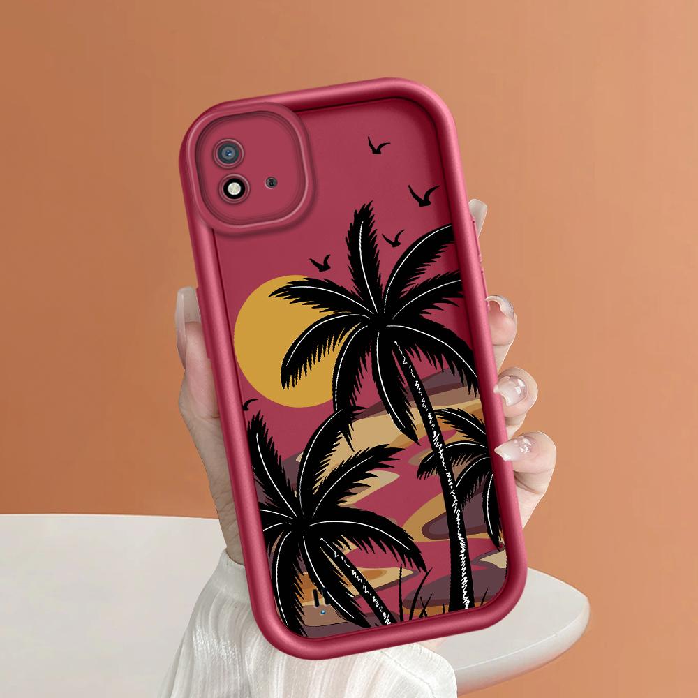 Weiches Silikon-Quadratleiter-Druckmuster-Telefongehäuse Vollständige Abdeckungskamera Stoßfestes Schutzgummigehäuse für OPPO Realme