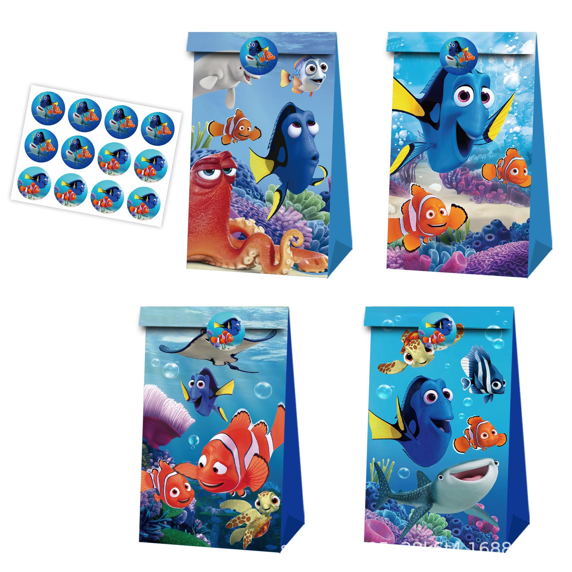 In Stock Finding Nemo Themed Gift Bags for Birthday and Party Celebrations