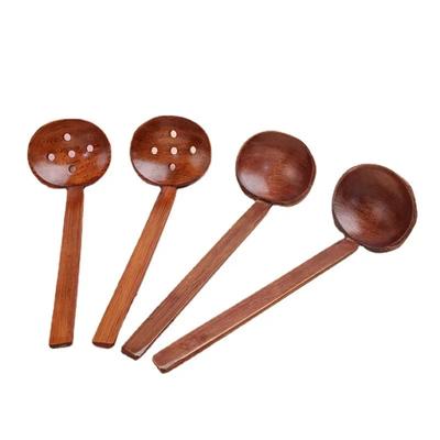 1 Stück Holzlöffel Küchenkellen Suppenlöffel Japanischer Holz-Servierlöffel Großer Ramenlöffel Suppennudel-Hop-Topfsieb Geschirr