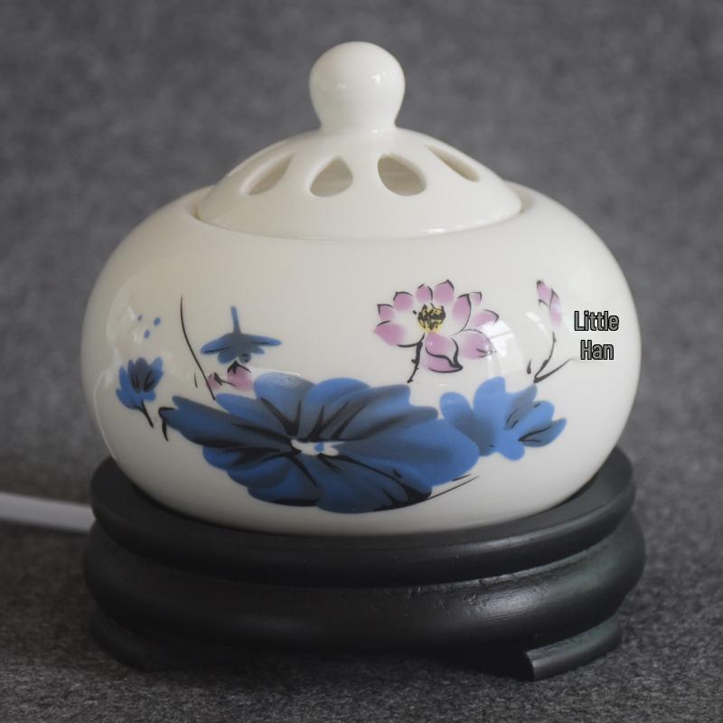 Adjustable Temperature Ceramic Incense Burner & Aroma Diffuser