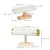 Elegant Sturdy Wood Jewelry Display Stand Accessory for Bracelets and Necklaces With Soft Lint Lining Stylish Designs