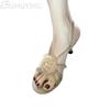 Fashion Flower Women Sandals High Heels Shoes Woman Slingback 2025 Trend Summer Elegant Loafers Dress Shallow Design Sandalias De Mujer