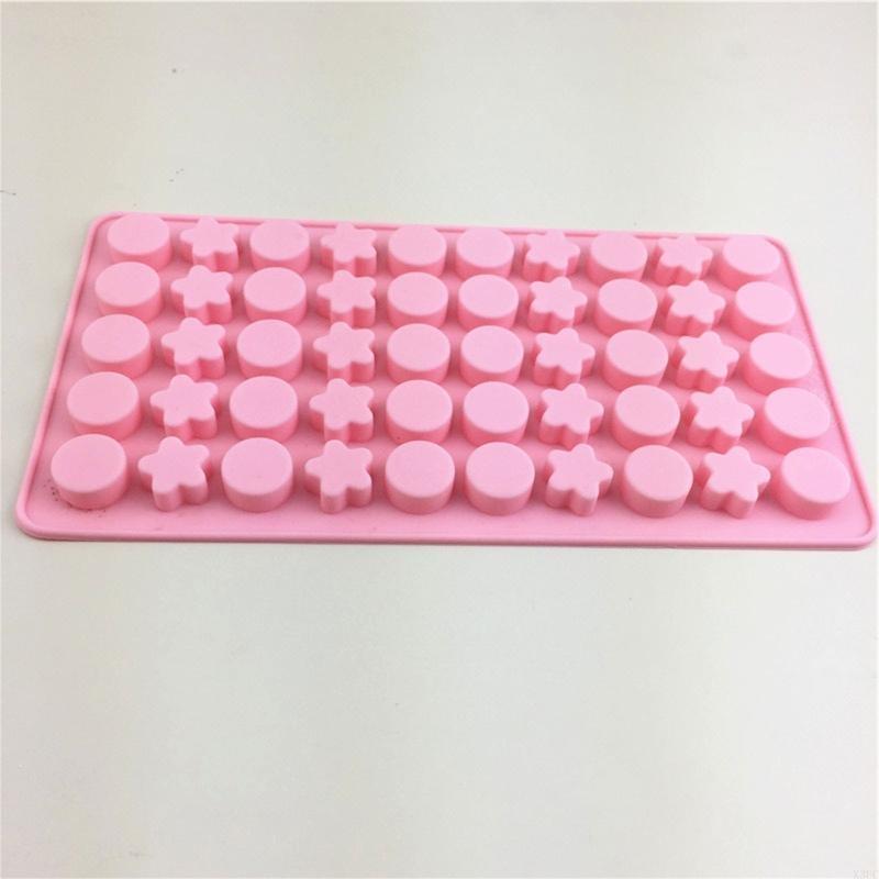 

50 Cells Chocolate Molds Star & Round Chocolate Candy Moulds Baking Gadget X3UC China Mainland