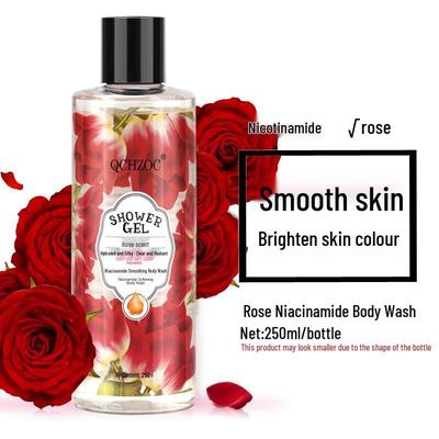 QCHZOC Rose Niacinamide Brightening Shower Gel