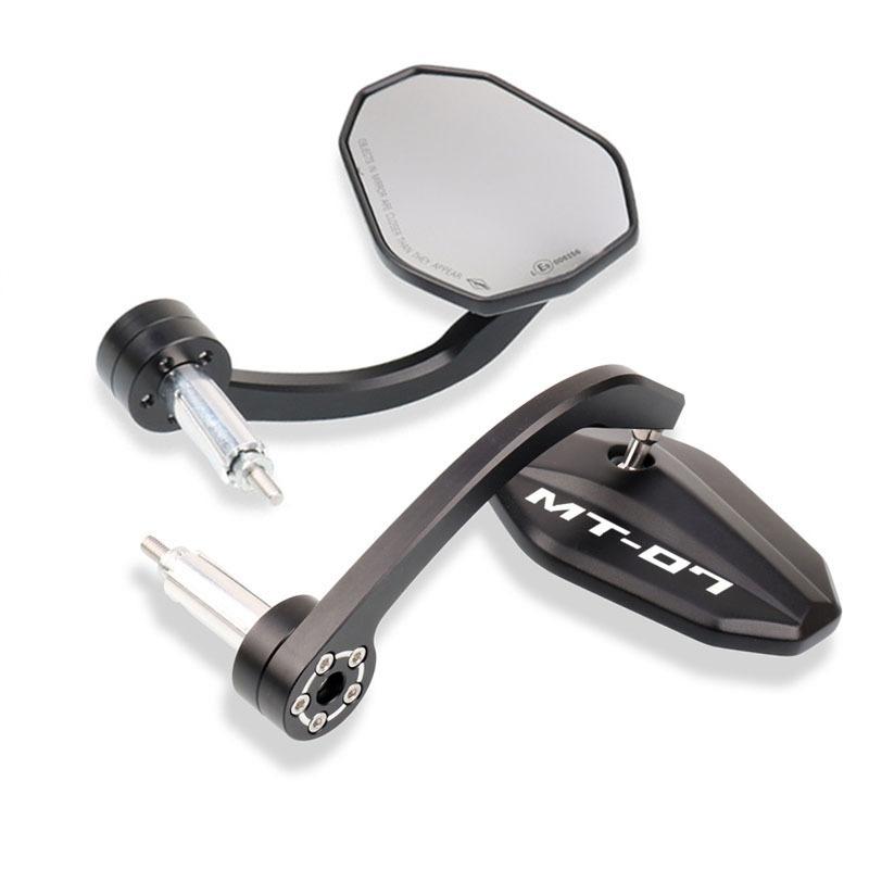 Fit For Yamaha MT-07 MT-09 Motorcycle 7/8" 22mm Rearview Mirror Universal Handle Bar End Mirror