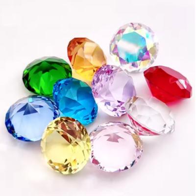 10ks 25mm Krištáľový Diamant Viacfarebný, Domáca Dekorácia Svadobné Dekorácie na Detskú Narodeninovú Stolovú Výzdobu, Diamantový Tvar Zarážka na Papier