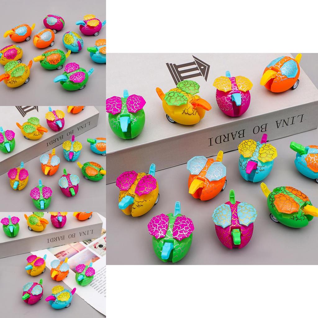 Mini Inertial Egg Shaped Dinosaur Model Children Toy Car For Preschool Kids Development And Playing