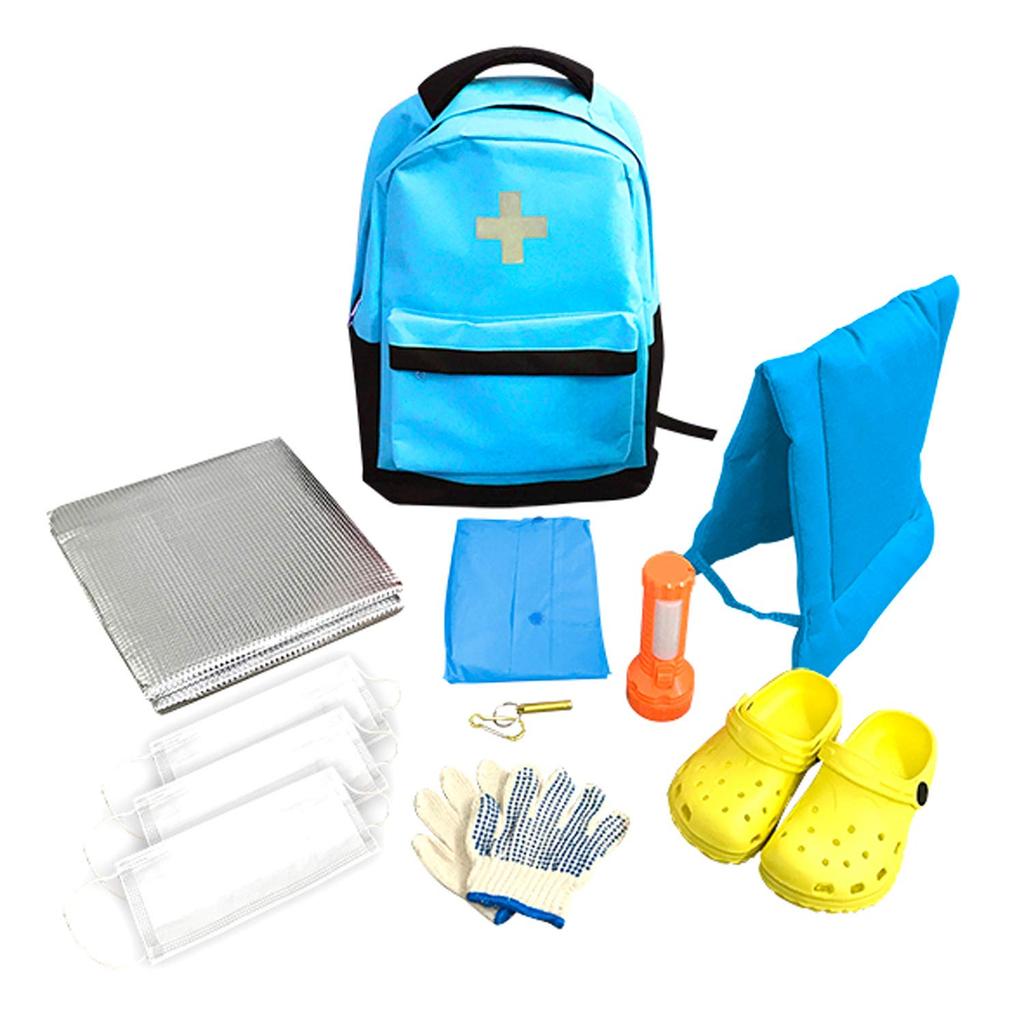 YAMAZEN Disaster Preparedness Backpack Set by a Disaster Preparedness for Primary Includes Disaster Preparedness and Children's 10-Piece (Supervised