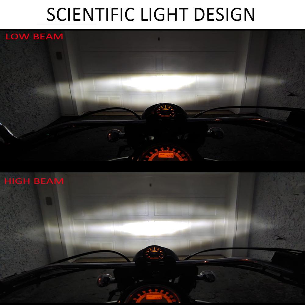 Motorcycle 7.5Inch LED Headlight for Harley Sportster Honda CB400 Yamaha Suzuki Custom Refit 7.5" Motorcycle Headlamp Cafe Racer