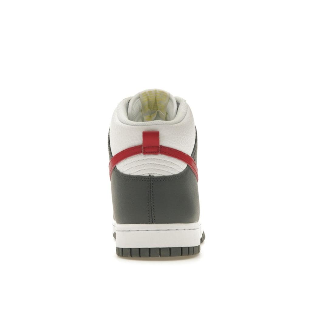 Nike Dunk High Wytłaczane Koszykówka - Żelaznoszary Gym Red Męskie Sneakersy Opti-Yellow Biały FD0668-001