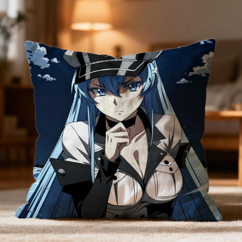 

Hot A-AAkame ga Kill! Cushion Cover Soft Washable Pillow Case Multi-Scene for Couch Bed Travel Office Use 30cmx30cm