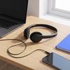 Wired Headworn Wired Headset 3.5MM Wired Headworn Earphones Cellular Wired Headset  Students