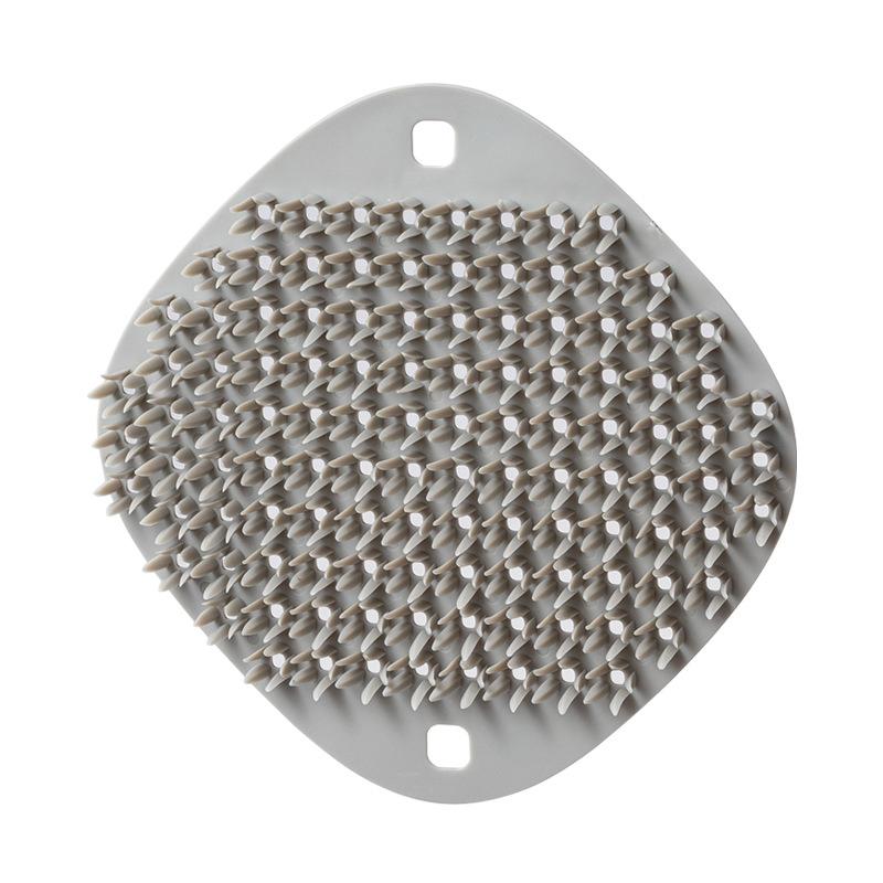 

Kitchen Multi-functional Brush, Decontamination Oil Resistant Scrubbing Pad Brush Silicone Fruit and Vegetable Cleaning Brush сірий колір