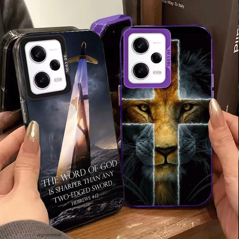 God Jesus Pray Cross Bible Soft Phone Case for Xiaomi Redmi Note 13 14 15 Pro Plus 12S 12 11S 11 11T 10S 10 Shockproof Cover Bac