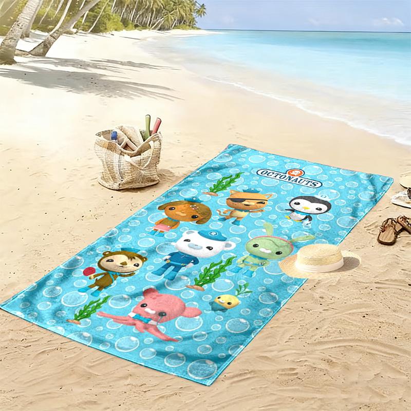 Octonauts Print Beach Towel, Large Soft Quick Dry Towel for Beach Camping Swimming