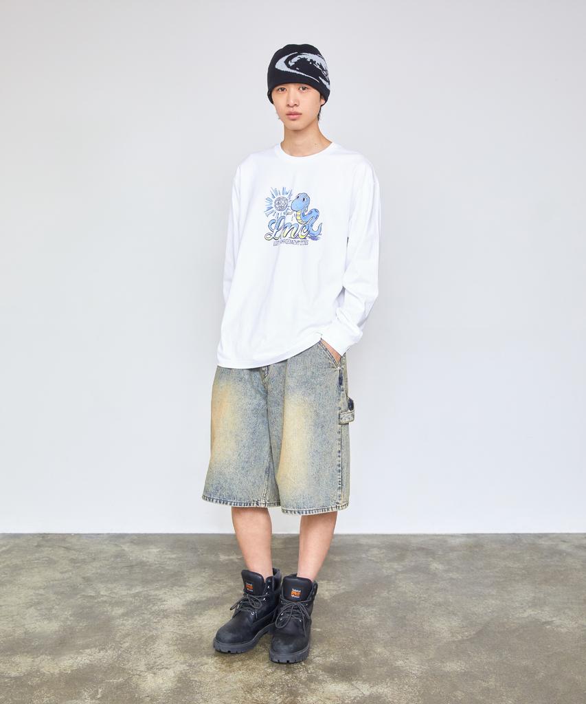 LMC Sun Snake Long Slv Tee White
