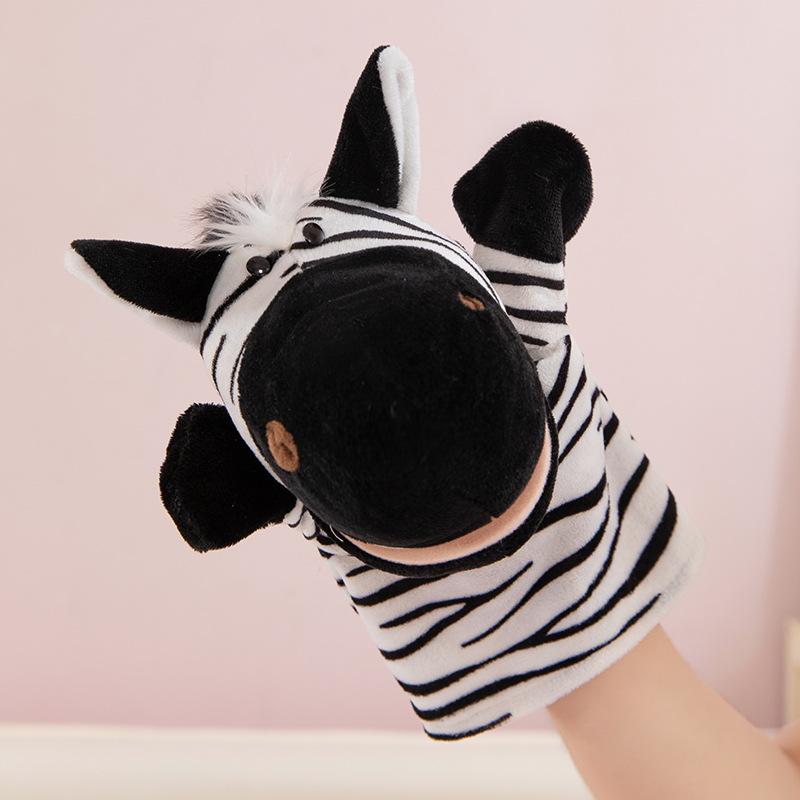 Hand Puppet Toy Animal Hand Soothing Doll Show Lion Can Open Mouth Animal Doll Kindergarten Lecture Props