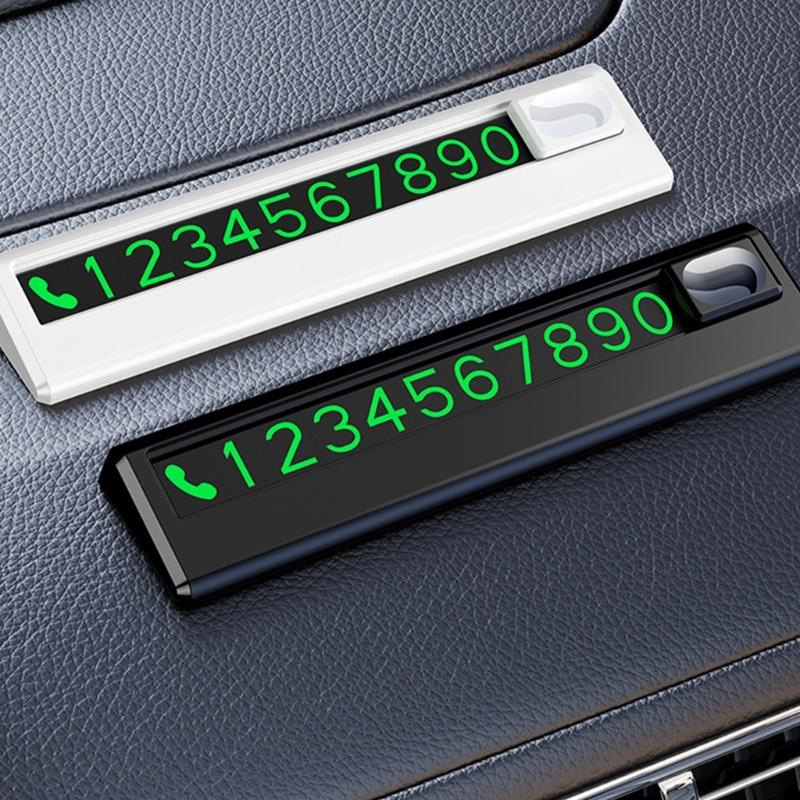 Fahrzeugstandort-Identifikatoren Telefonnummer Kennzeichen Parkassistenten-Nummer Temporäres Stoppschild Dekoration Moderner Look