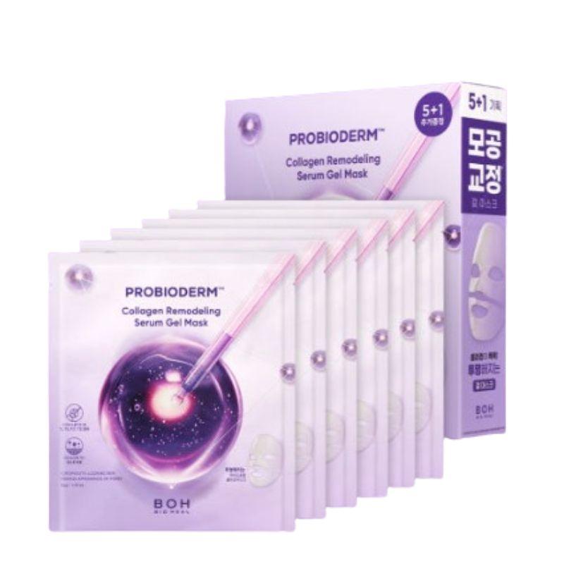 Bioheal BOH Collagen Remodeling Serum Gel Mask Firming Elasticity Sheet Mask 6pcs