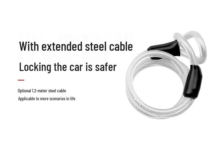 Cycling Gear Steel Anti-Theft Lock: Five-Digit Combination for Bikes & Motorcycles