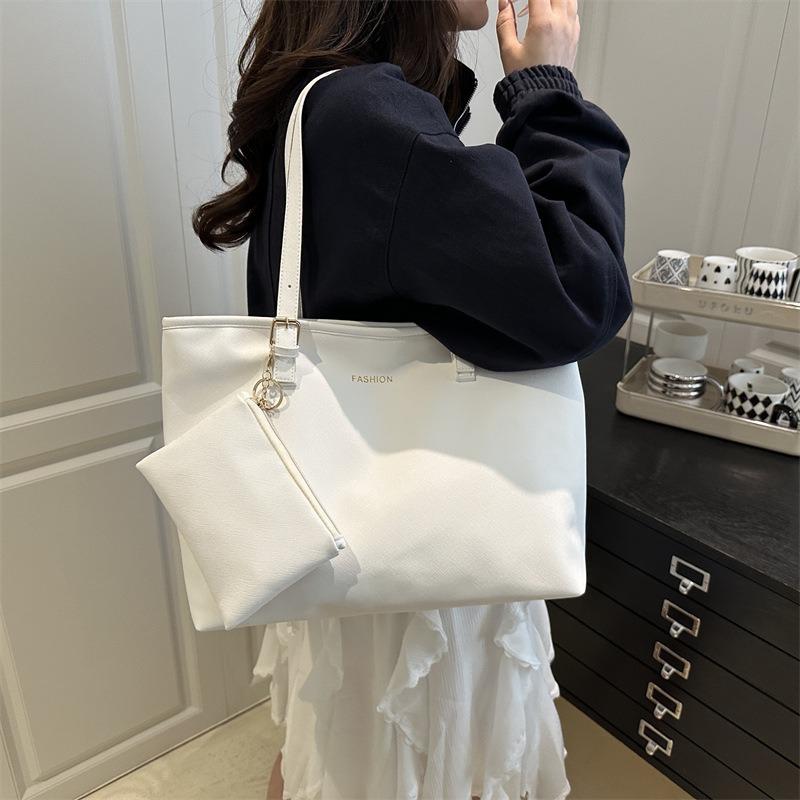 Solid Color Casual Daily Practical Simple Versatile Large-capacity Commuter Student Class Portable Shoulder Armpit Bag