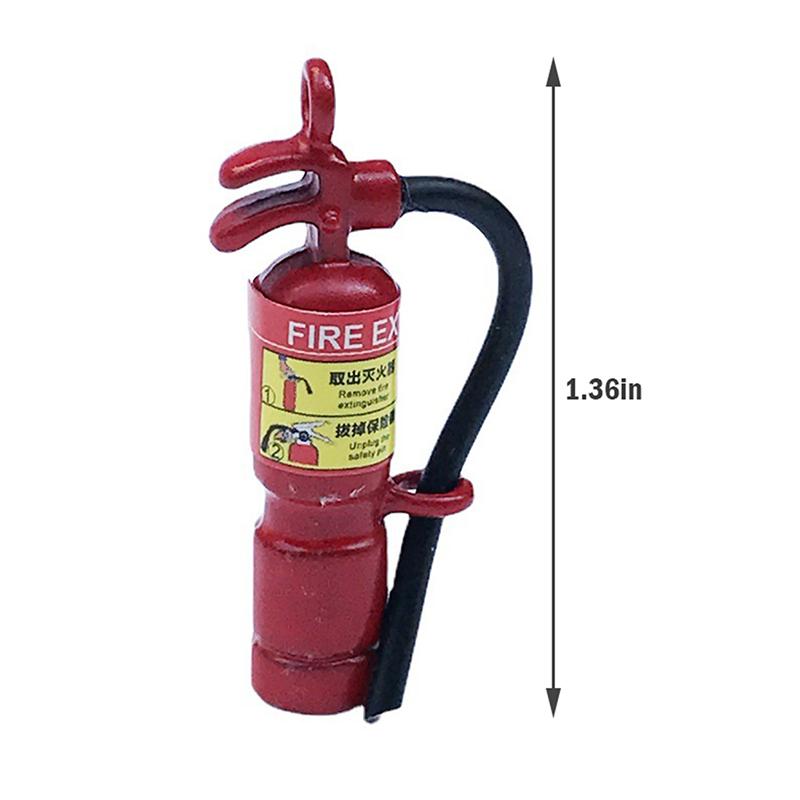 1Pc Mini Fire Extinguisher Dollhouse Miniature Toy Furniture Accessories