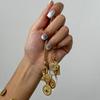 Stainless Steel Pendant Necklace Cubic Zirconia Charm Neckchain Unisex Clavicle Chain Gold Plated Waterproof Jewelry