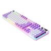 Wired game keyboard suspended keycap K500 game wired keyboard color matching luminous mechanical feel gray and black double spell