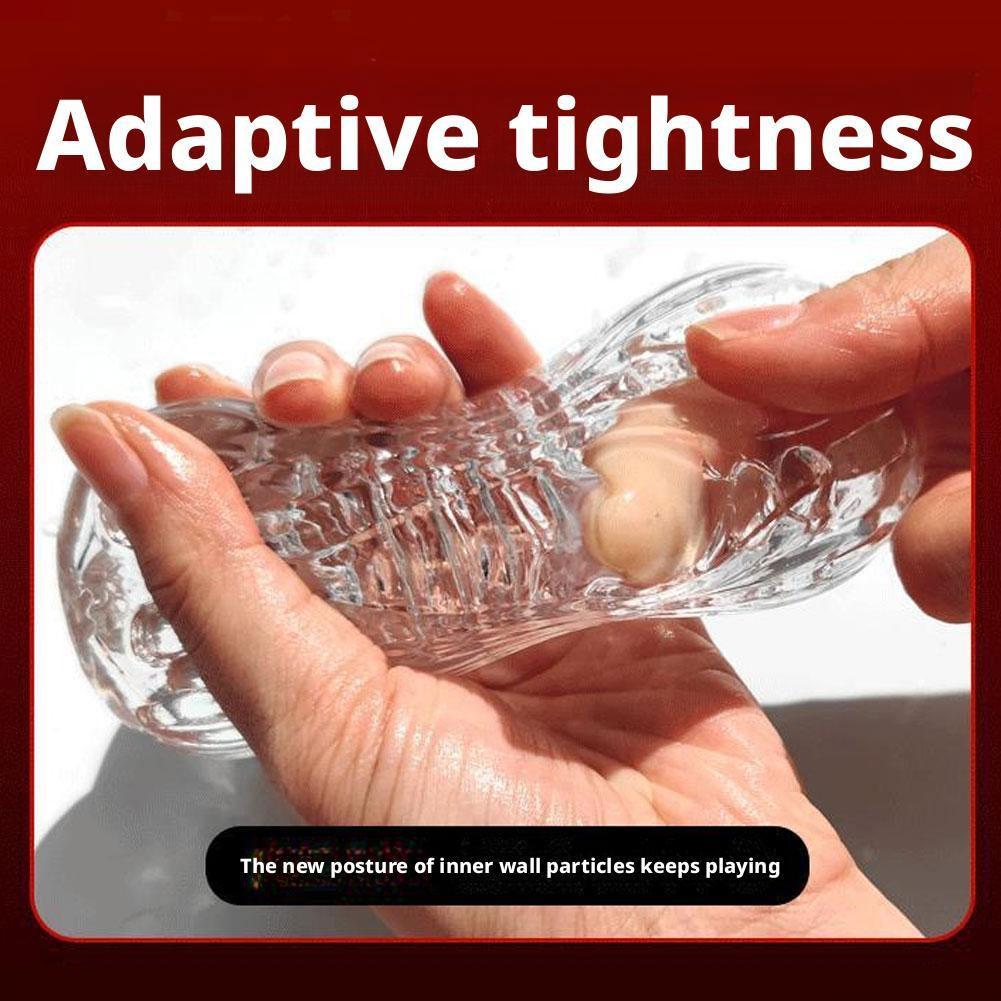NEU Tragbarer TPE Männlicher Masturbator Manuell Eichel Penis Trainer Erwachsenen Sexspielzeug für Männer Masturbationsbecher Intimer Geschenkshop Paare