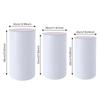 3Pcs Acrylic Wedding Pedestal Stands White Cylinder Display Columns for Cake Dessert Flower Decor Party Birthday Decoration