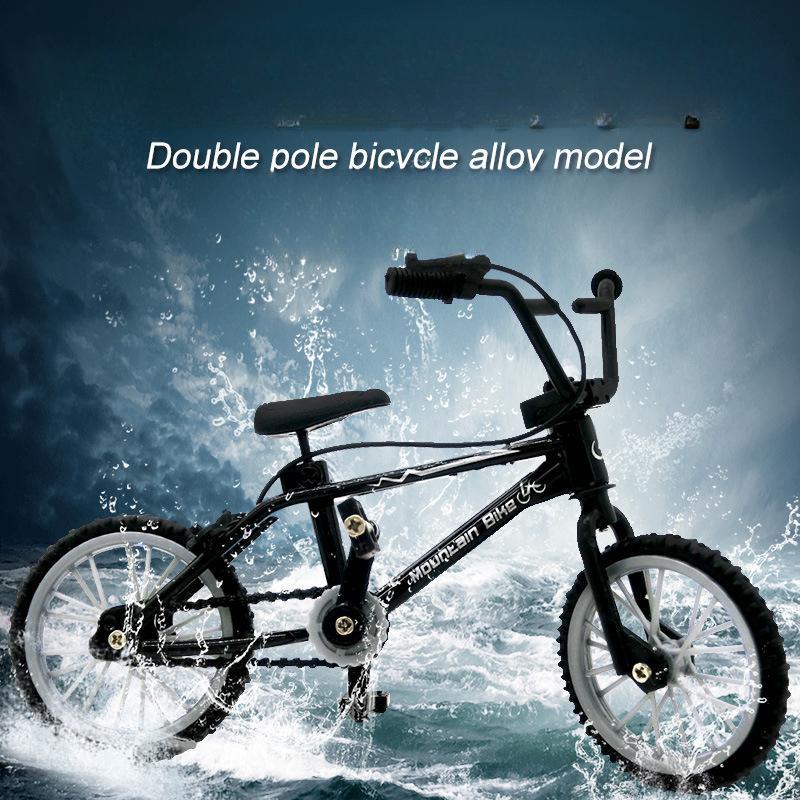 1 τμχ Ρετρό κράμα Mini Finger BMX Bicycle Assembly Μοντέλο Παιχνίδια Gadgets Δώρο παιχνίδια Μοντέλο Μίνι φορητό ποδήλατο για παιδί