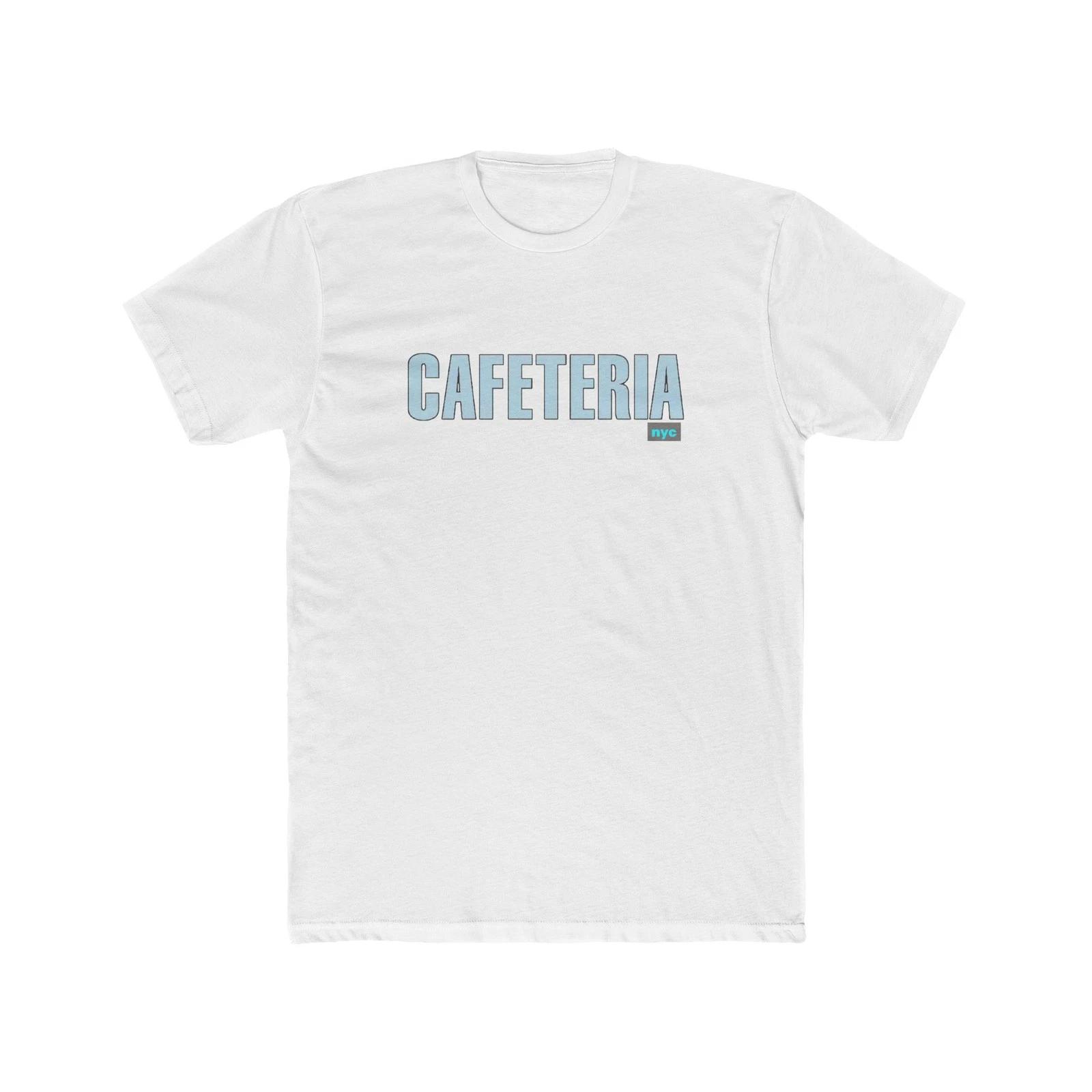 Cotton Tee, Cafeteria Restaurant Chelsea NYC Trendy Diner Men s Crew Tee Shirt XL