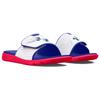 Under Armour Mercenary Comfortable Versatile Trendy Rubber Sole Slide Sandals Unisex Footwear White Blue Red 3026035-602
