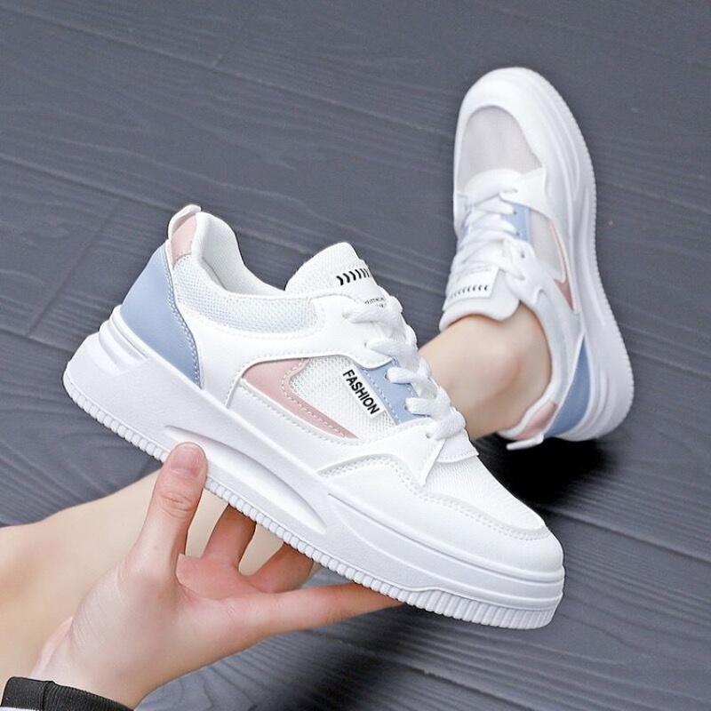 Spring/Autumn New Platform Sneakers for Women - Fashion Patchwork Casual Shoes | Breathable & Slip-Resistant Sports Style