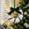 Bell Accents Christmas Wreath Soft Plush Xmas Tree Wreath Christmas Plush Wreath  Seasonal Use