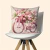 4Pc Mother'S Day Exclusive Pattern Home Decor Pillowcase Living Room Sofa Polyester Cushion Cover With Zipper