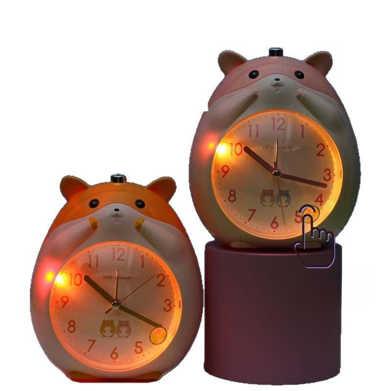 Cartoon Alarm Clock Student Uses Cute Multifunctional Silent Bedside Luminous Lazy Person Can Talk Yellow Bee Children's Alarm Clock