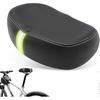 Noseless Comfortable Wide Bike Saddle with Memory Foam Padded Cushion for Most Bikes